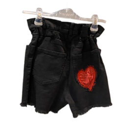 Short jeans bianco e nero Kontatto