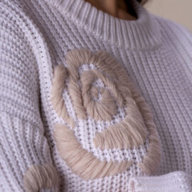 Maglia ricamo rose NO SECRETS