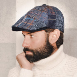 Coppola di tessuto patchwork in lana BISSOLI