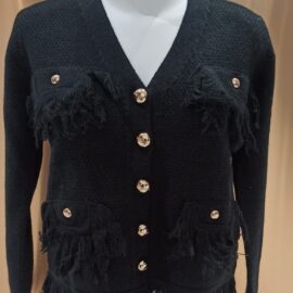 Giacca maglia frange NO SECRETS