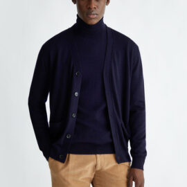 N. articolo  QF4005MA27P94013 Cardigan blu in lana LIU JO