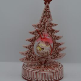 Albero di Natale in Ceramica di Castelli con Sfera Paesaggio
