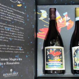 Confezione vini Rosarubra etichetta Musante