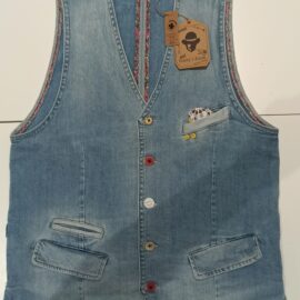 Gilet Garry’s Earth ZO Dis. 14 denim chiaro
