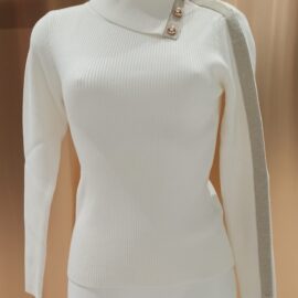 Dolcevita cut lurex e bottoni NO SECRETS