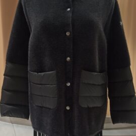 Piumino maglia e frange NO SECRETS