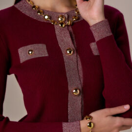 Cardigan lurex e bottoni NO SECRETS