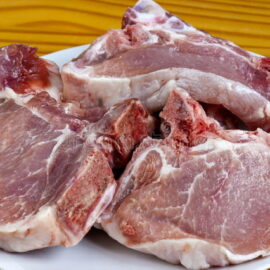 Bistecca (lombo) di suino con osso 1kg