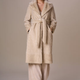 Cappotto simil pelliccia lavorata