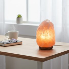 Lampada di Sale Rosa dell'Himalaya Naturale – Luce Calda e Rilassante