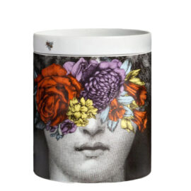 FORNASETTI-DECORO TRA I FIORI- nel mentre Candela profumata grande -Fragranza Giardino Segreto