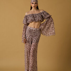 Pantalone voile stampato NOSECRETS