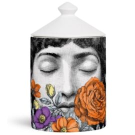 FORNASETTI-DECORO TRA I FIORI- se poi Candela profumata piccola- Fragranza Giardino Segreto