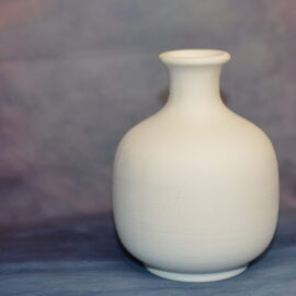 Bottiglia Palla in Terracotta Bianca da Decorare – Ø 12 cm