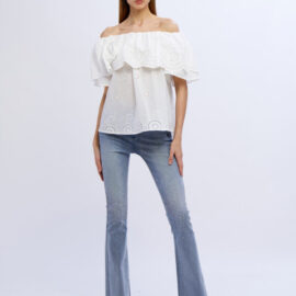 Top cotone sangallo NO SECRETS