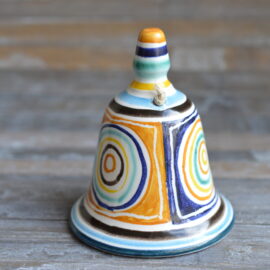 Campanella in Ceramica di Castelli - Maiolica Geometrica Fatta a Mano