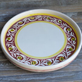 Piatto Rotondo in Ceramica di Castelli 15 cm - Maiolica Italiana Fatta a Mano