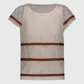 BLUSA CON GROS POLLY _330 PE24 EDAS_ 525 BURRO
