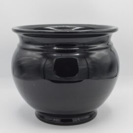 Portavaso in ceramica nero cm 30x23