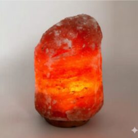 Lampada di Sale Rosso Naturale - Pezzo Unico Scultoreo Kg 2/3