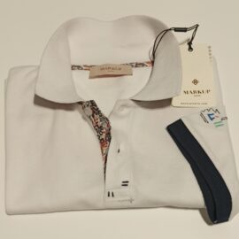 COD: MK891086 Polo mezza manica piquet con ricami MARKUP