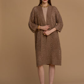 Maxi cardigan maglia traforata NOSECRETS