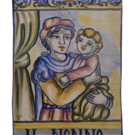 Mattone mestiere ceramica dipinto a mano il nonno
